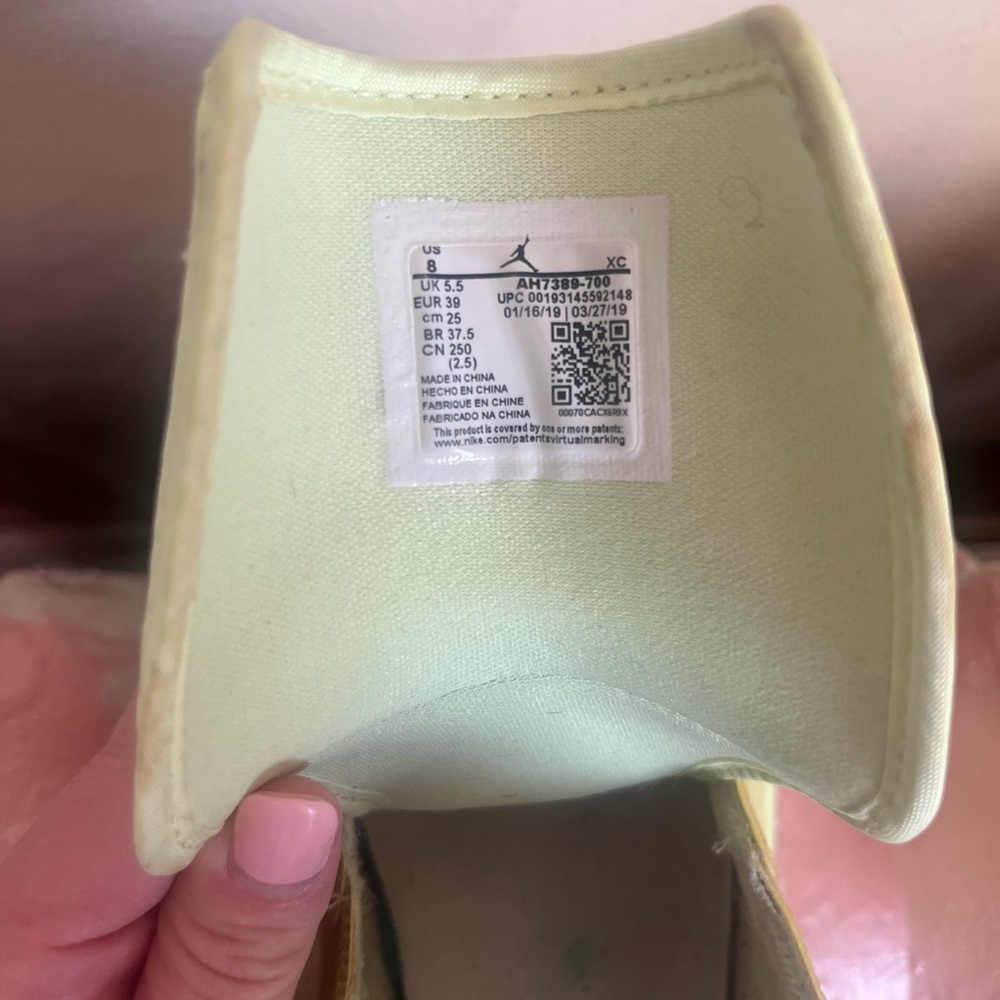 Nike Jordan 1 Retro High Barely Volt (Women's) - Picture 3 of 13